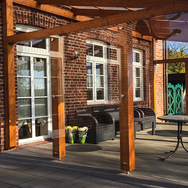 Windschutz für die Terrasse